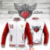 Bon Jovi White Red Baseball Jacket