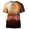 Britney Spears Orange Brown T-Shirt