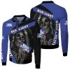 Bud Light Nun Skull Holds Bomber Jacket