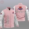 Crown Royal Pink White Baseball Jacket