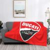 Ducati Red Fleece Blanket
