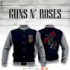 Guns N’ Roses Dark Blue Grey Baseball Jacket