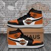 Harley-Davidson Black Orange Air Jordan 1 High Sneakers