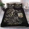 Harley-Davidson Eagle Logo In Black Background Bedding Set
