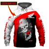 Honda Motorcycles Custom Name Skeleton Pullover Hoodie