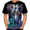 Kiss Black Light Color T-Shirt