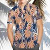 Lady Gaga Blue Leaves Hawaiian Shirt