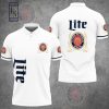 Miller Lite White Polo Shirt