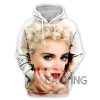 Madonna White Pullover Hoodie V1