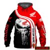 Honda Motorcycles Custom Name Skull Pullover Hoodie