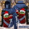 Miller Lite Custom Name Baby Yoda Pullover Hoodie