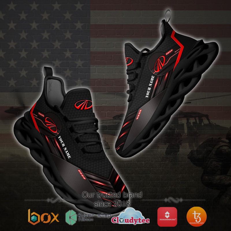 Mahindra Custom Name Black Clunky Max Soul Shoes Mahindra Custom Name Black Clunky Max Soul Shoes