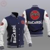 Bacardi Dark Blue White Baseball Jacket