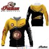Indian Motorcycles Black Yellow Zip Up Hoodie