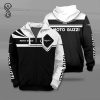 Moto Guzzi Black White Zip Up Hoodie