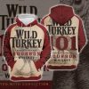 Wild Turkey Bourbon Whiskey Lightweight Pullover Hoodie