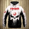Yamaha Motorcycles Skull Pullover Hoodie V3
