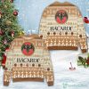Bacardi 151 Reindeer Pattern Ugly Christmas Sweater
