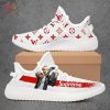 Eminem White LV Supreme Yeezy Boost Sneakers
