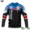 BMW Motorrad Death Skull Custom Name Zip Up Hoodie