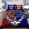 Grateful Dead Red Blue Bedding Set