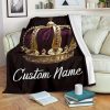 Crown Royal Custom Name Fleece Blanket
