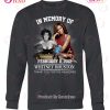 Whitney Houston In Memory Of February 11, 2012 Grey Sweatshirt