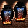 Iron Maiden Black Zip Up Hoodie