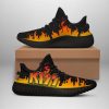 Kiss Flame Yeezy Boost Sneakers