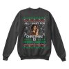Whitney Houston All I Want For Christmas Sweatshirt