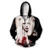 Lady Gaga Black Zip Up Hoodie