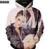 Selena Gomez Cream Color Pullover Hoodie