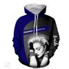 Madonna Blue Black Pullover Hoodie
