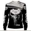 Jeep Black White Skull Sweatshirt