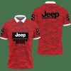 Jeep Red Camo Polo Shirt