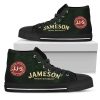 Jameson Irish Whiskey Dark Green High Top Shoes