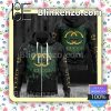 Gucci Center Green Splash Black Zip Up Hoodie