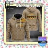 Gucci Torn Ripped Brown Zip Up Hoodie