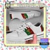 Gucci Museo Logo On Stripes White Low Top Shoes