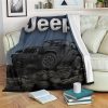 Jeep Truct Fleece Blanket