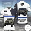 Jeep Wrangler Unlimited White Polo Shirt