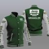 Jeep Green White Baseball Jacket