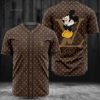 Louis Vuitton Mickey Mouse Baseball Jersey
