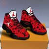 Louis Vuitton Black Red Air Jordan 13 Shoes