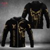 Louis Vuitton Gold Skull Zip Up Hoodie