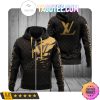 Louis Vuitton Torn Ripped Black Zip Up Hoodie