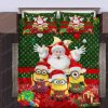 Louis Vuitton Minions Santa Claus Bedding Set