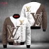 Louis Vuitton White Mix Brown Bomber Jacket