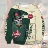 Jameson Irish Whiskey Skull Snapback Sweatshirt