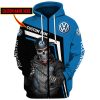 Volkswagen Custom Name Hip Hop Skull Zip Up Hoodie